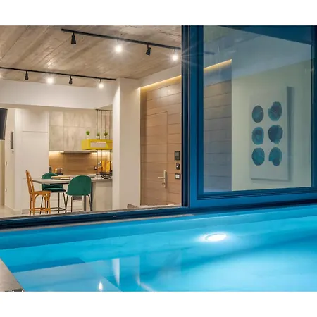 Rooftop Penthouse With Private Pool In Chania Üdülőpark *