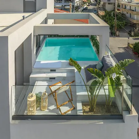 Rooftop Penthouse With Private Pool In Chania Üdülőpark